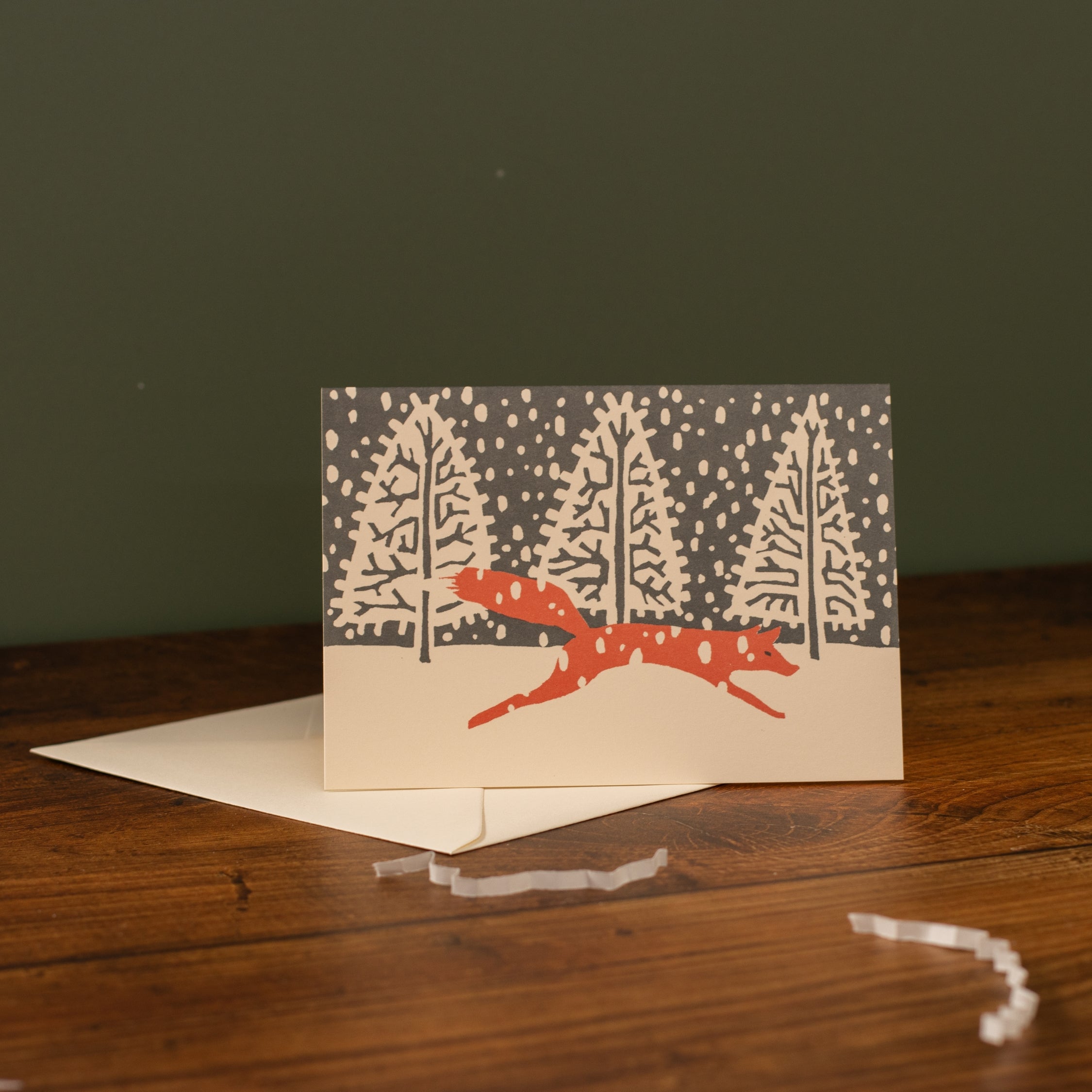 Fox Christmas Card Set