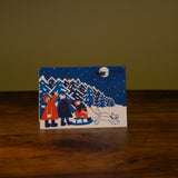 christmas riso greeting card