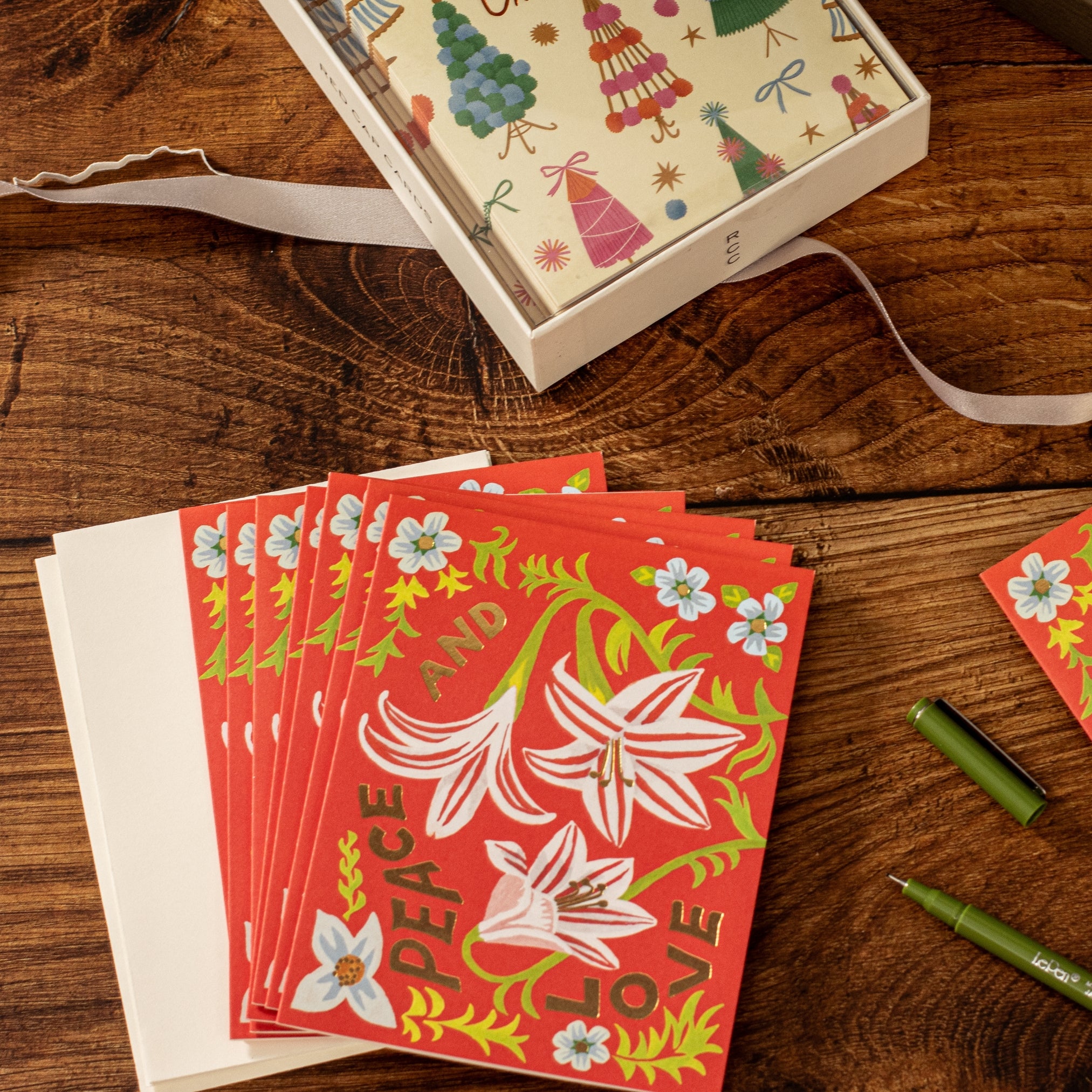 Red Cap Christmas card