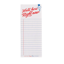 Write here right now note pad