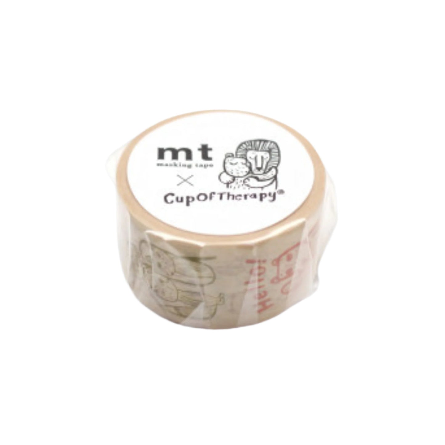 roll of animal illustrated masking tape