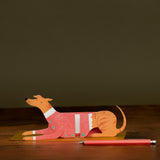 Santa dog Christmas card