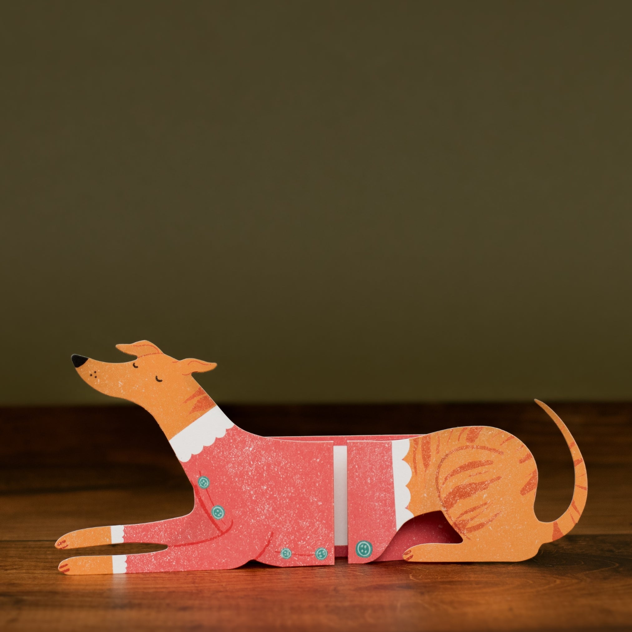 dog extendable Christmas card