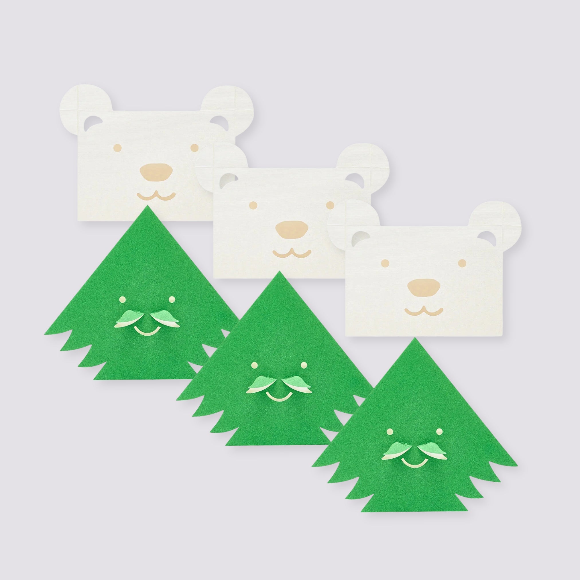 Cut Out Christmas Cards - Set of 6