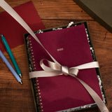 2025 Weekly A5 Diary - Mulberry Red