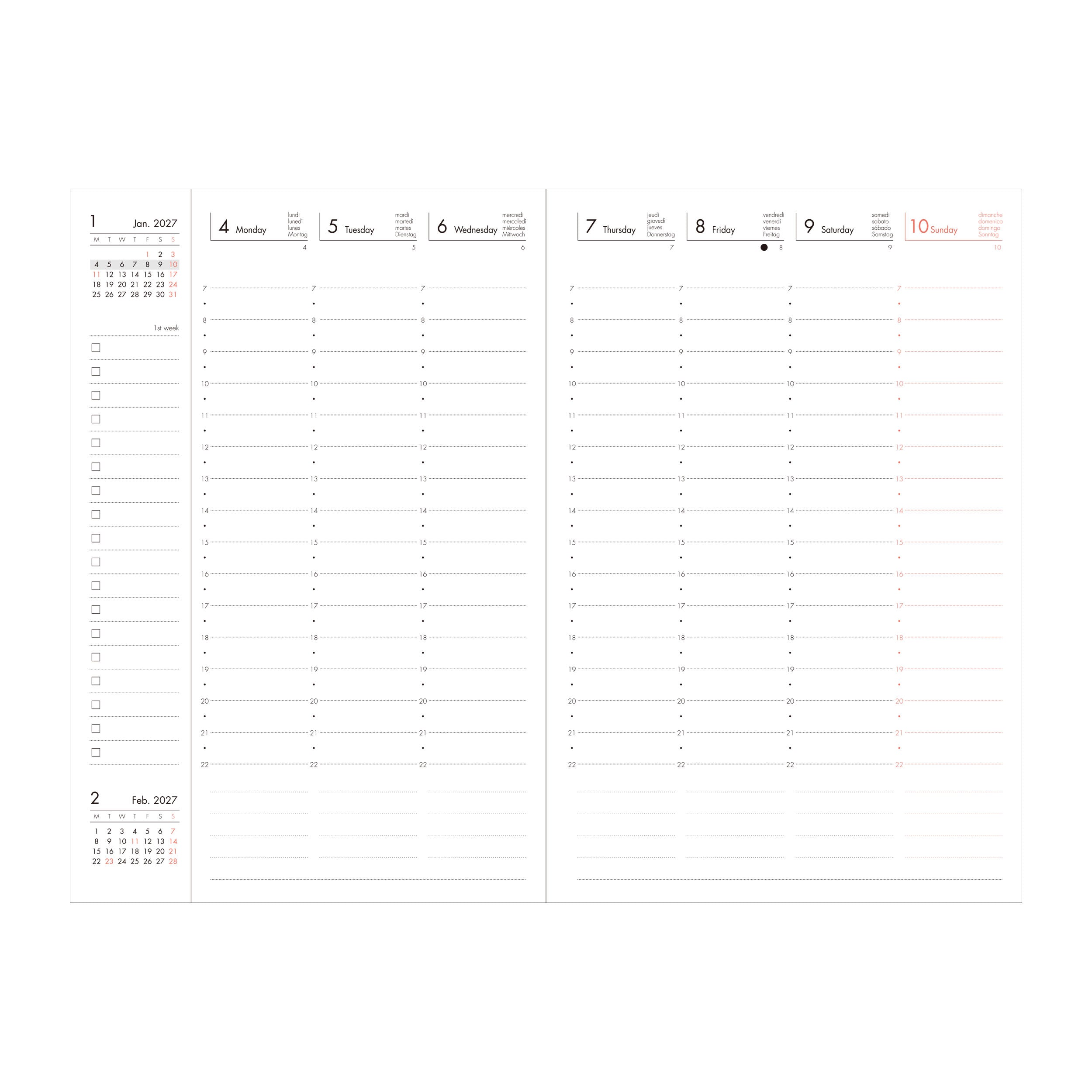 2026 - 2027 Diary A6 Colors - Purple