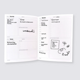 Undated daily planner layout