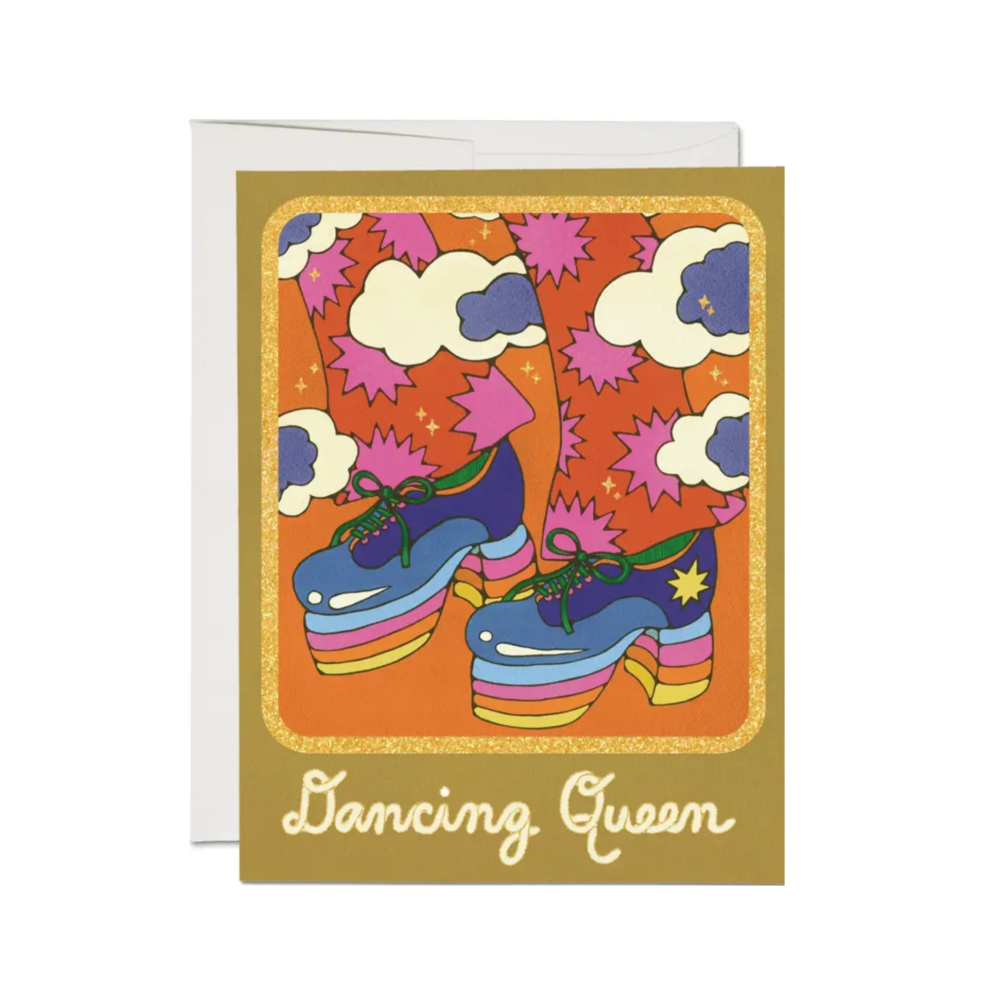 Dancing Queen 70's greeting card
