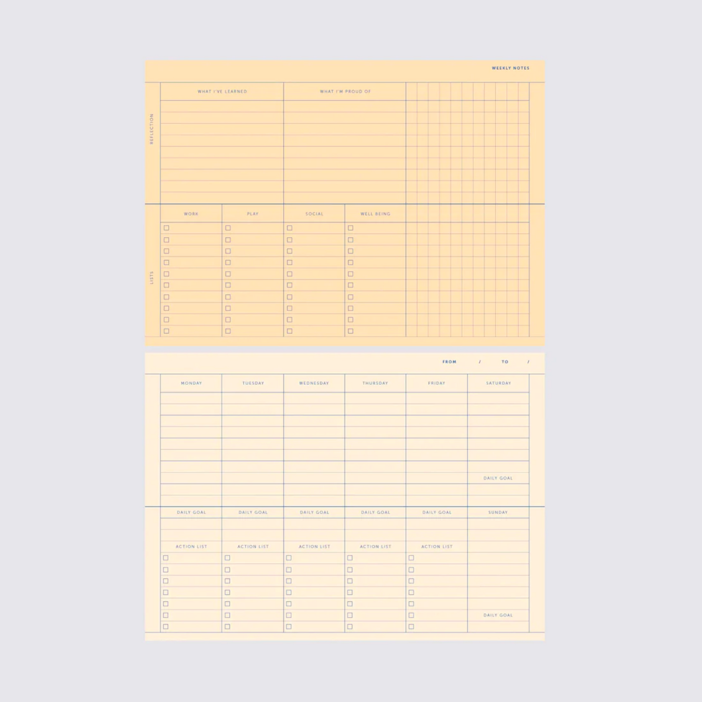 Desk Planner in Red