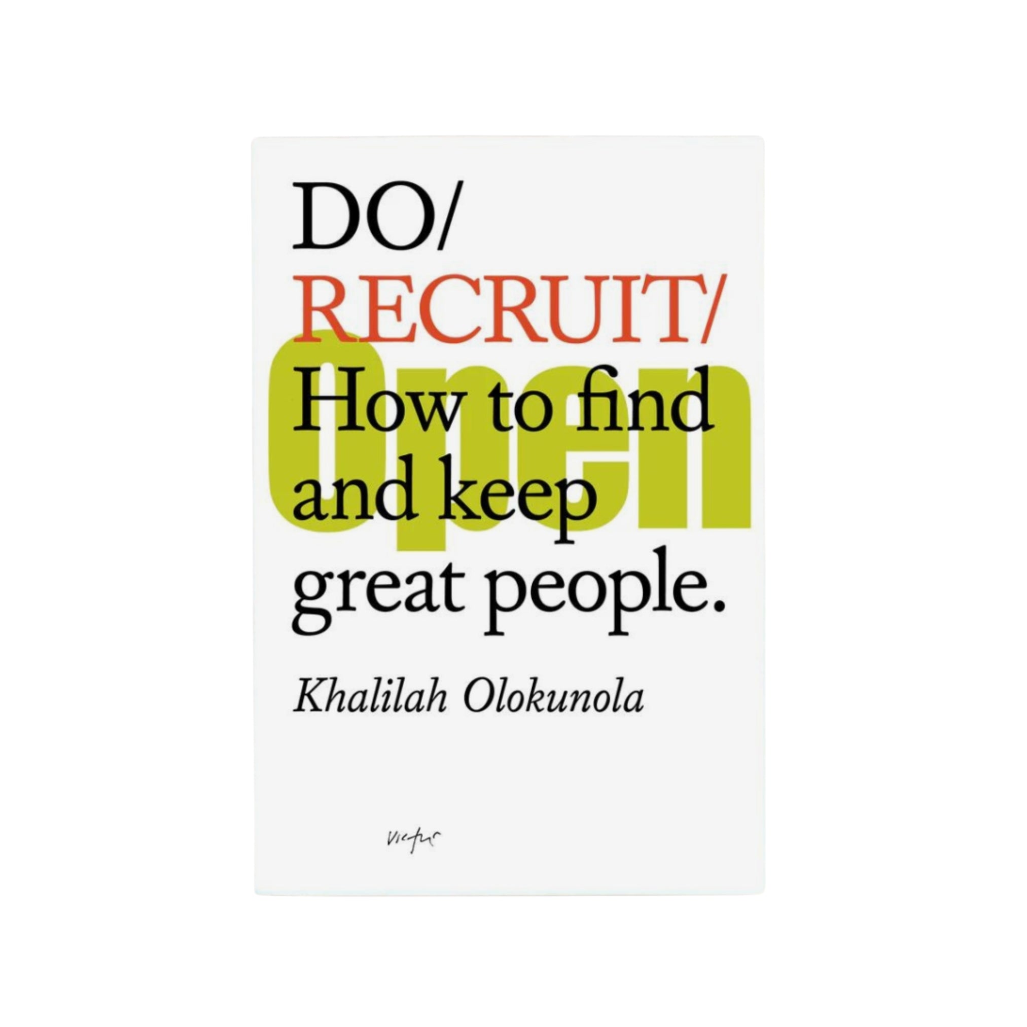 DO Book on Recruitment and employees