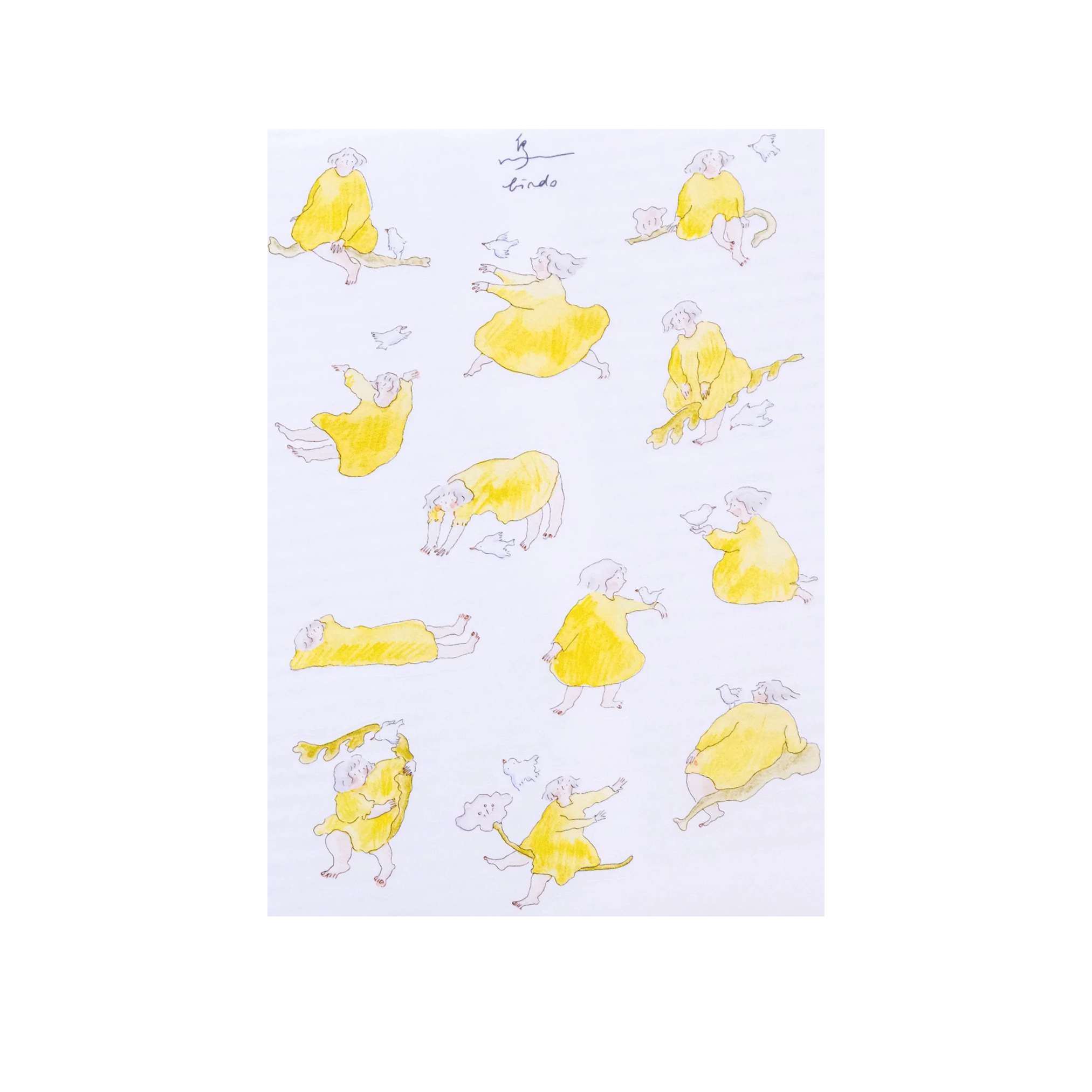 Dodolulu Bird Illustration Sticker Sheet