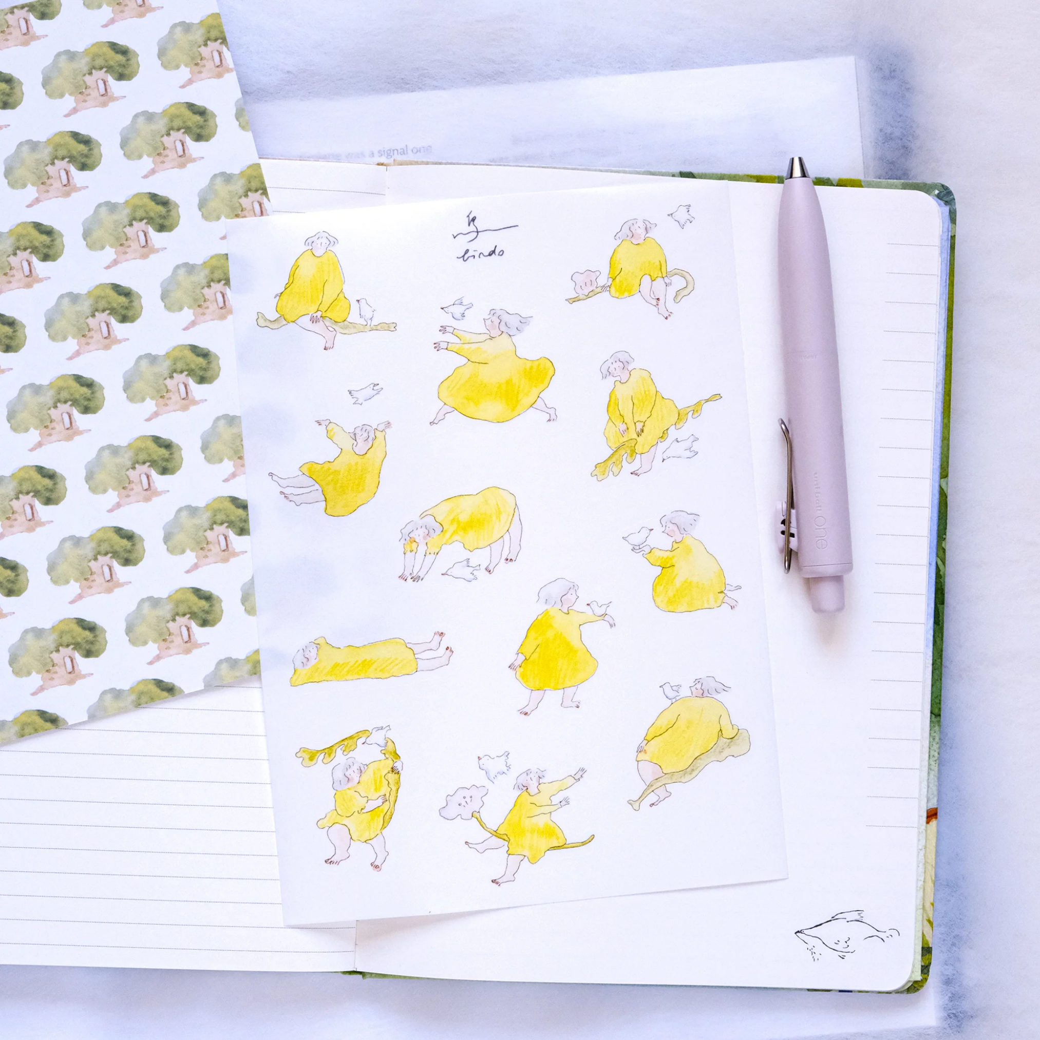 Dodolulu Bird Illustration Sticker Sheet