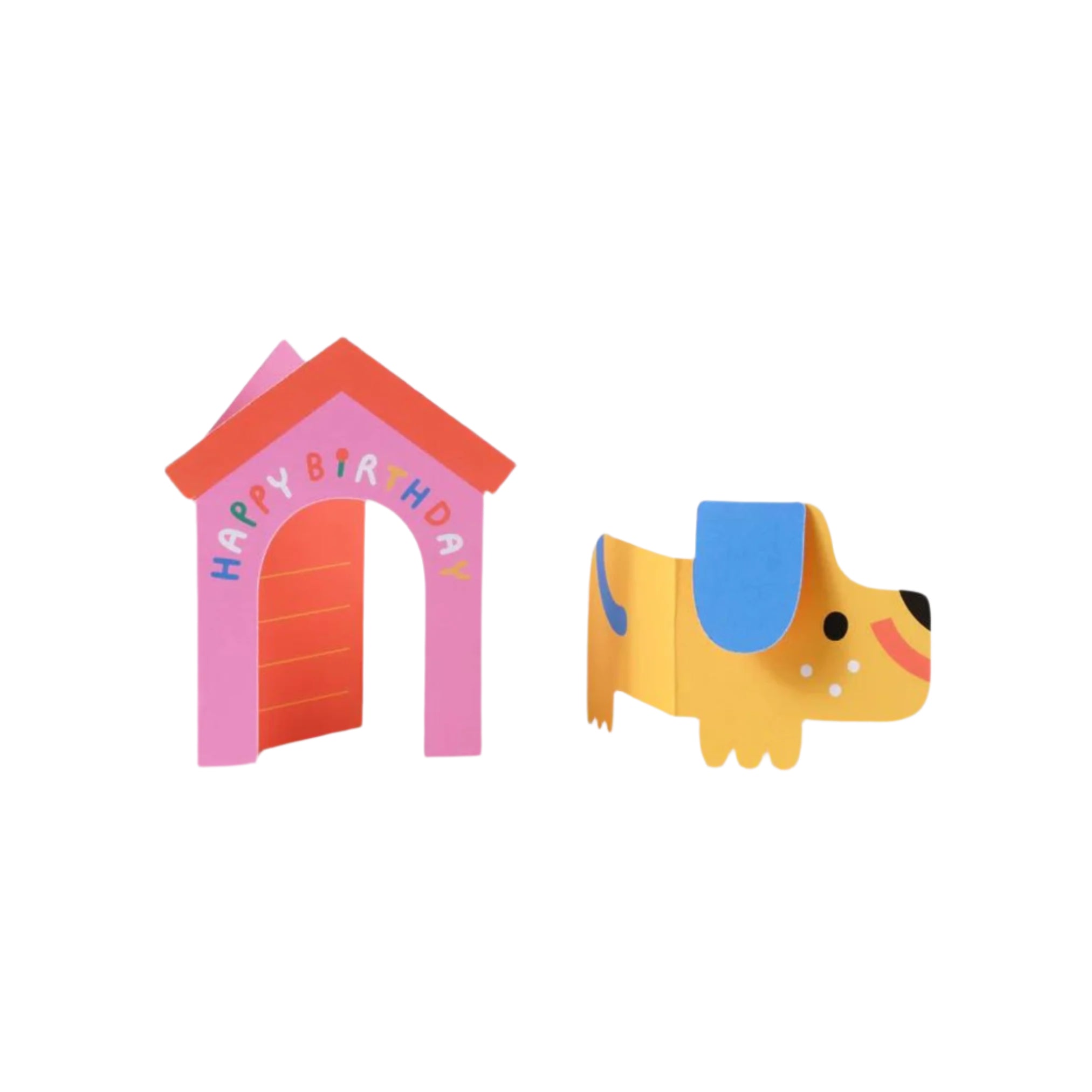 Separated Dog Fold Out Card