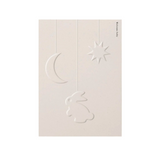 Embossed Welcome Baby Cream Card