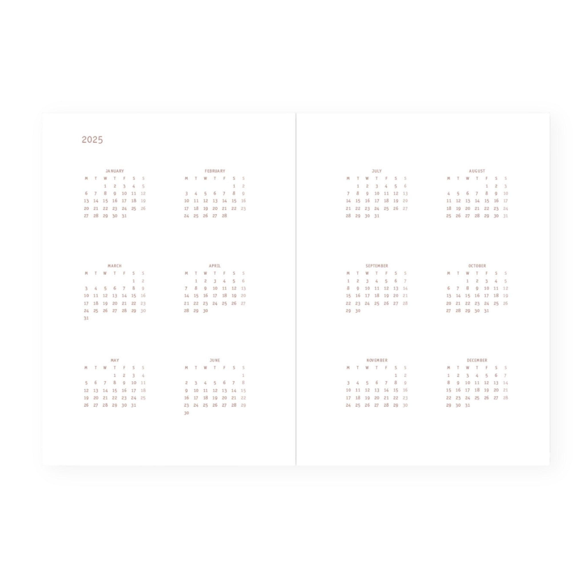 2025 dated calendar 
