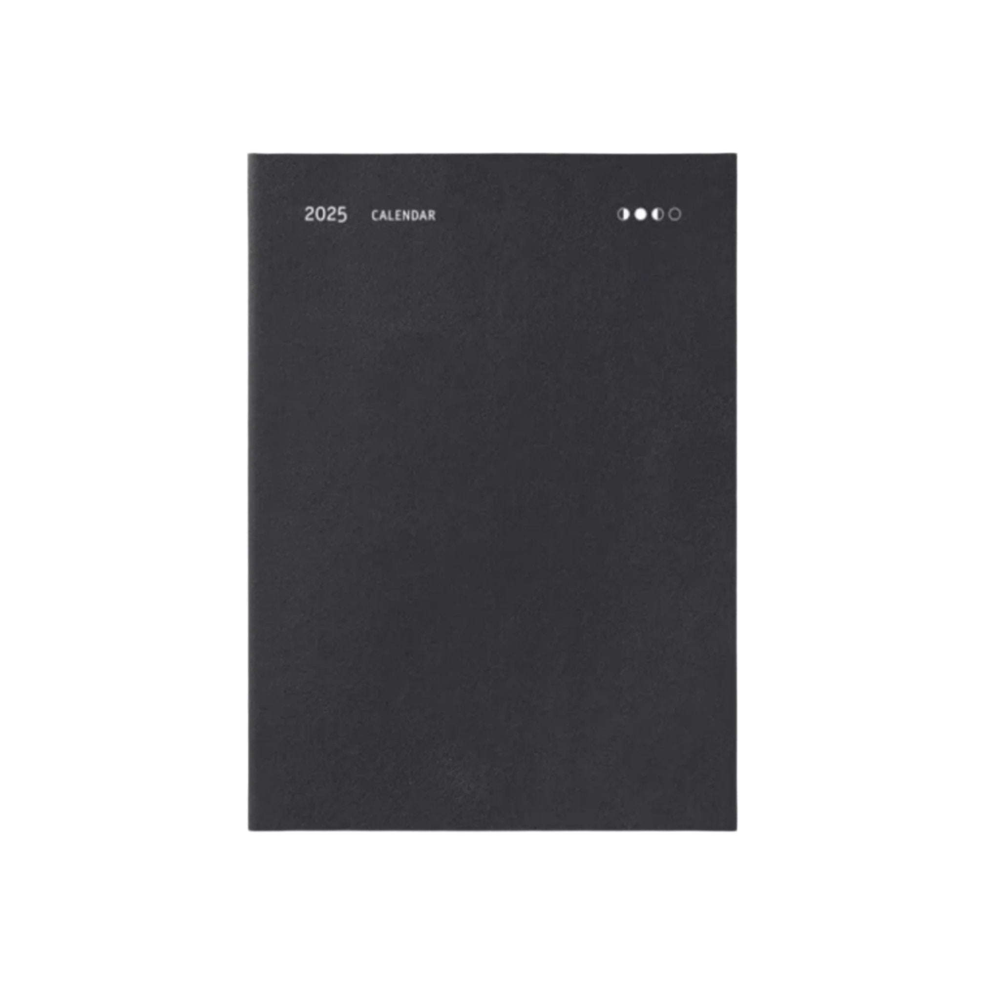Black daily planner 2025