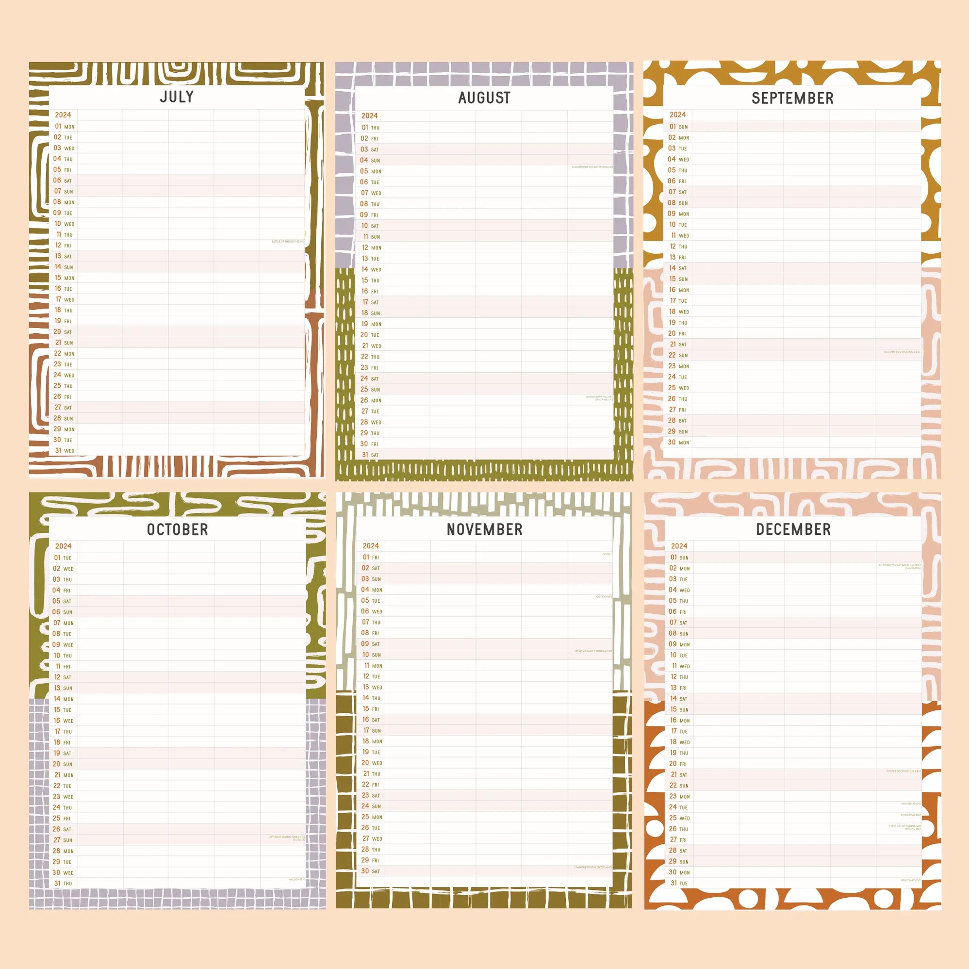 Large family planner 2024