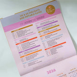 2025 wall calendar holiday dates 