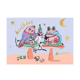Frog Illustrated Birthday Card