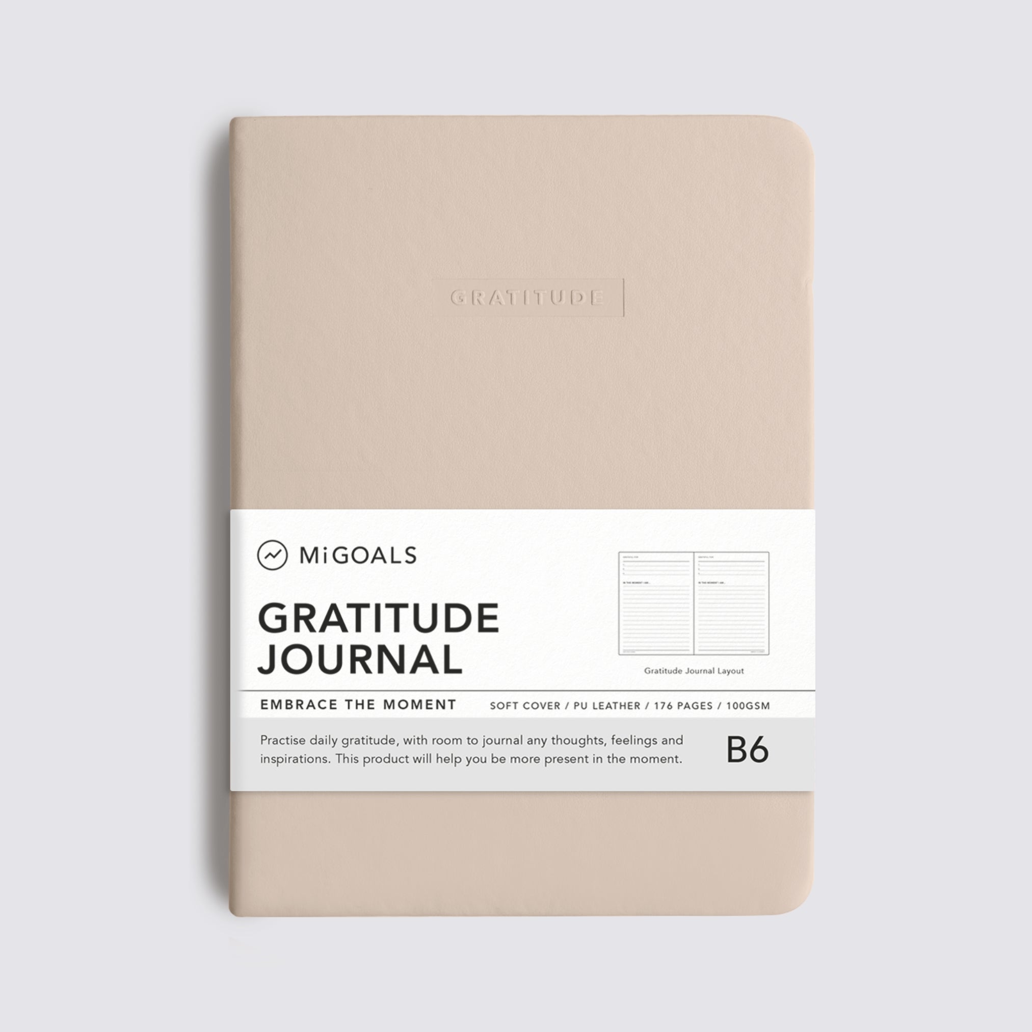 Gratitude Journal Beige