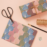 Art deco print christmas gift wrap and tags set