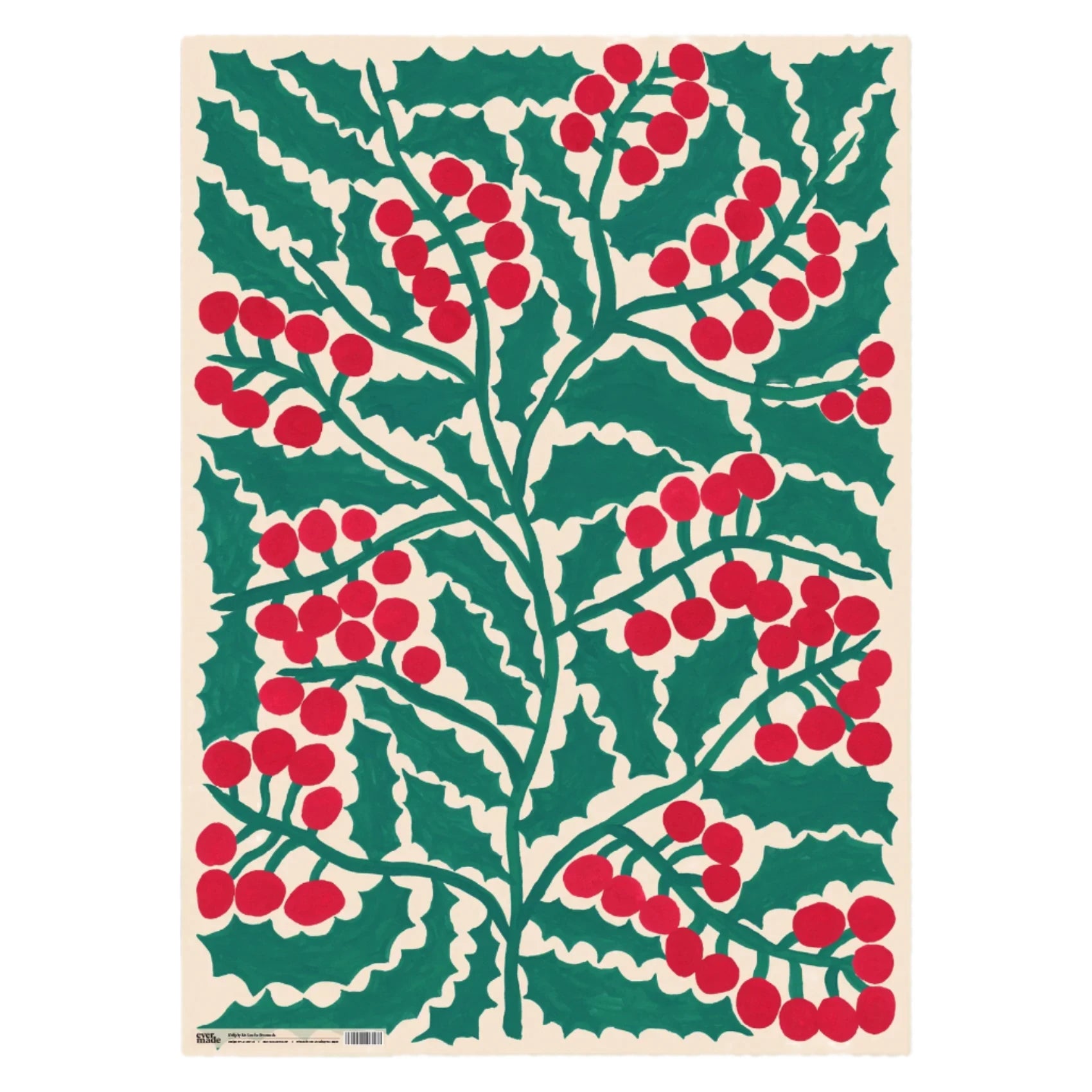 Gift Wrap - Christmas Holly