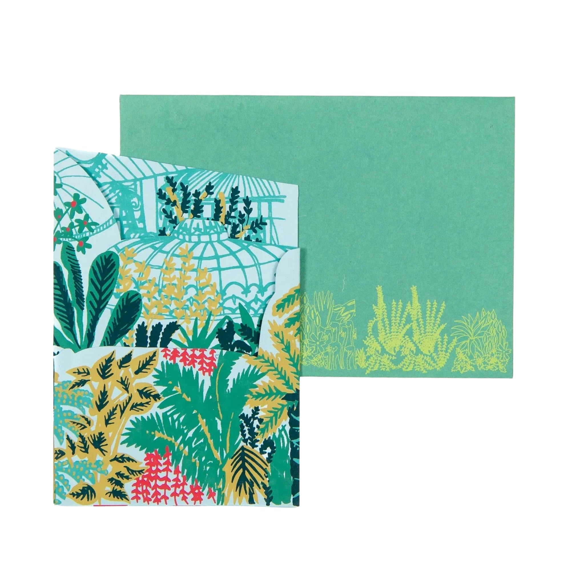 Glass House Fold out Greeting Card