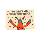 Go Cray on Your Birthday Lobster Card