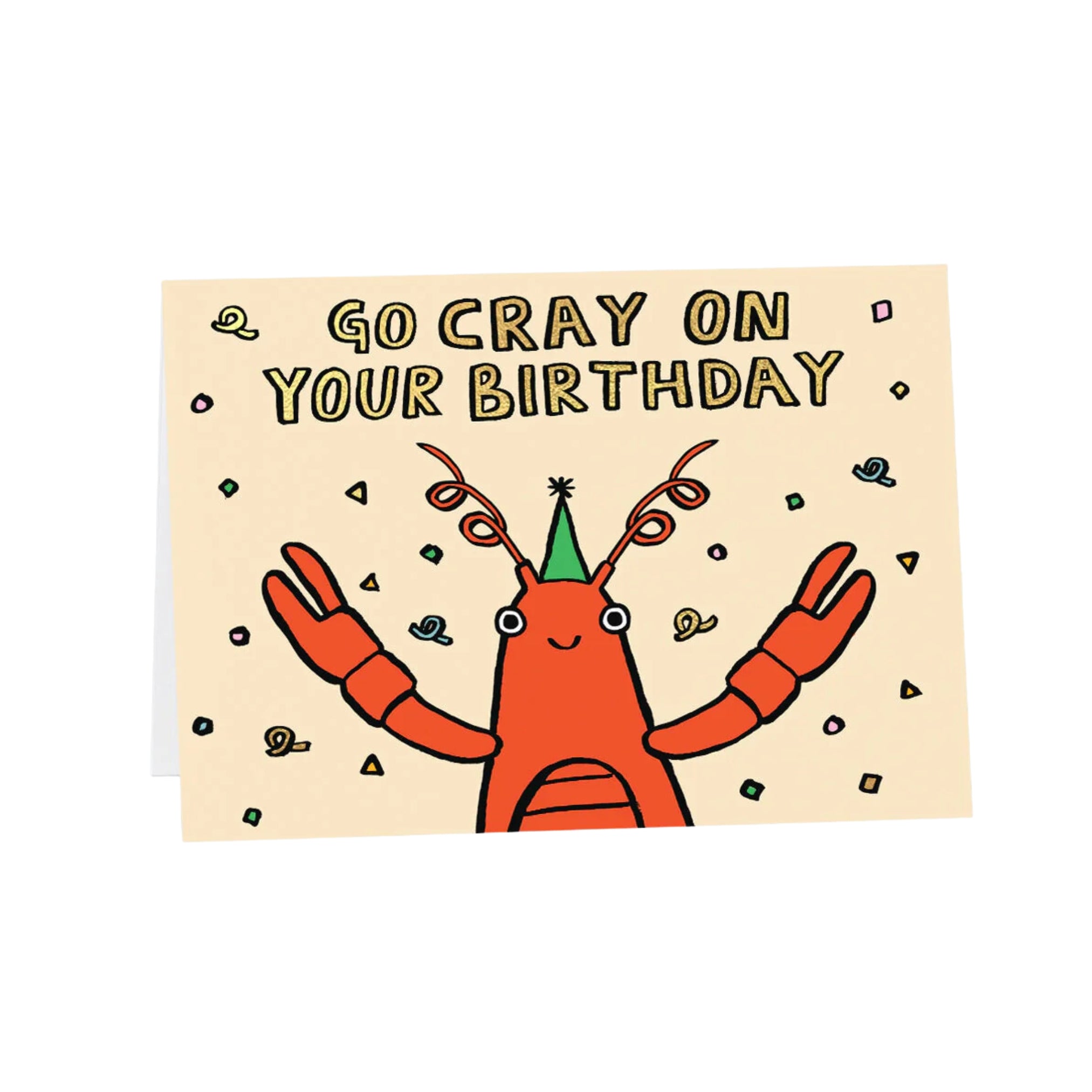 Go Cray on Your Birthday Lobster Card