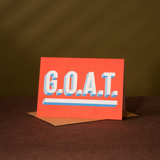 Greatest Of All Time Greeting Card