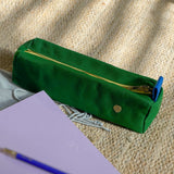 organic cotton green pencil case