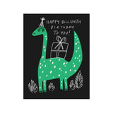 Happy Billionth Birthday Dino Card