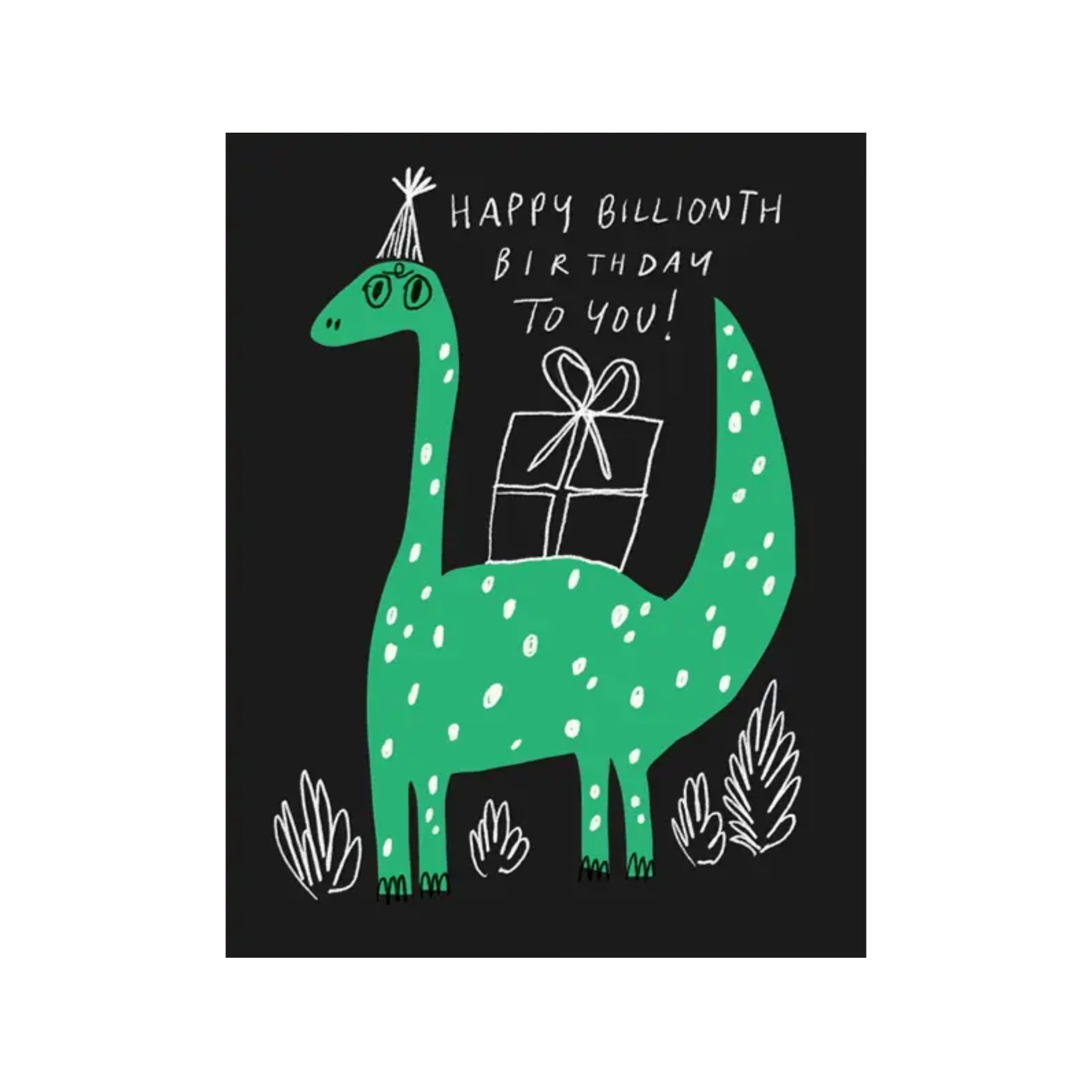Happy Billionth Birthday Dino Card
