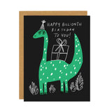 Dinosaur Cute Illustrated Birthday Card