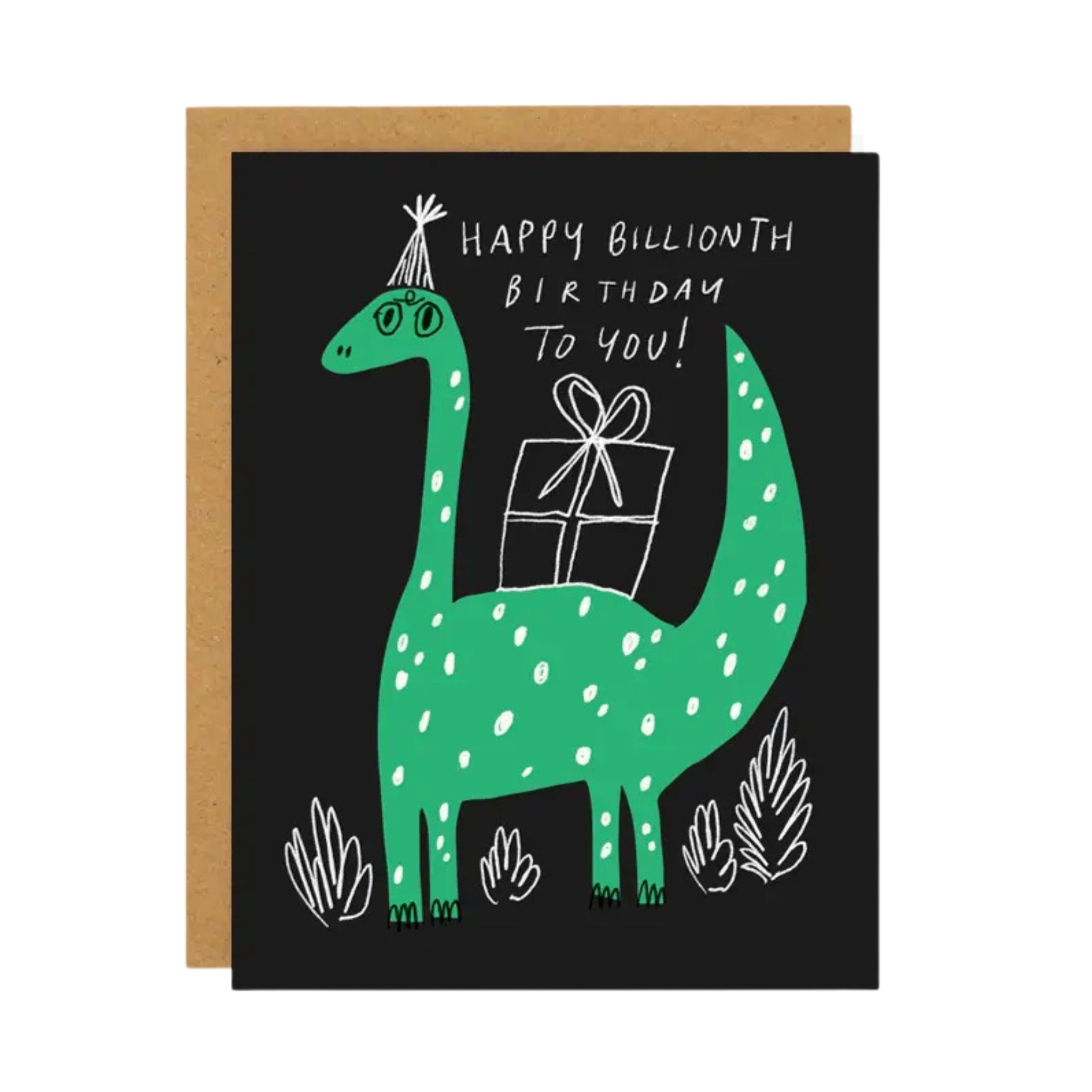 Dinosaur Cute Illustrated Birthday Card