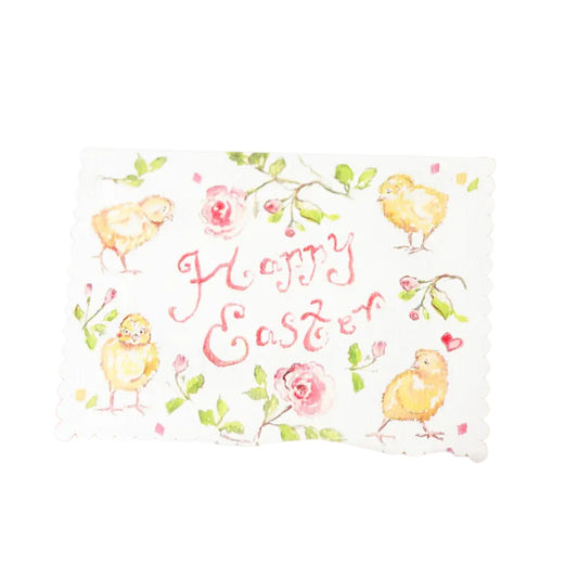 Happy Easter Chick - Scalloped Edge Card