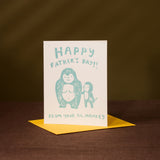happy fathers day cheeky monkey card