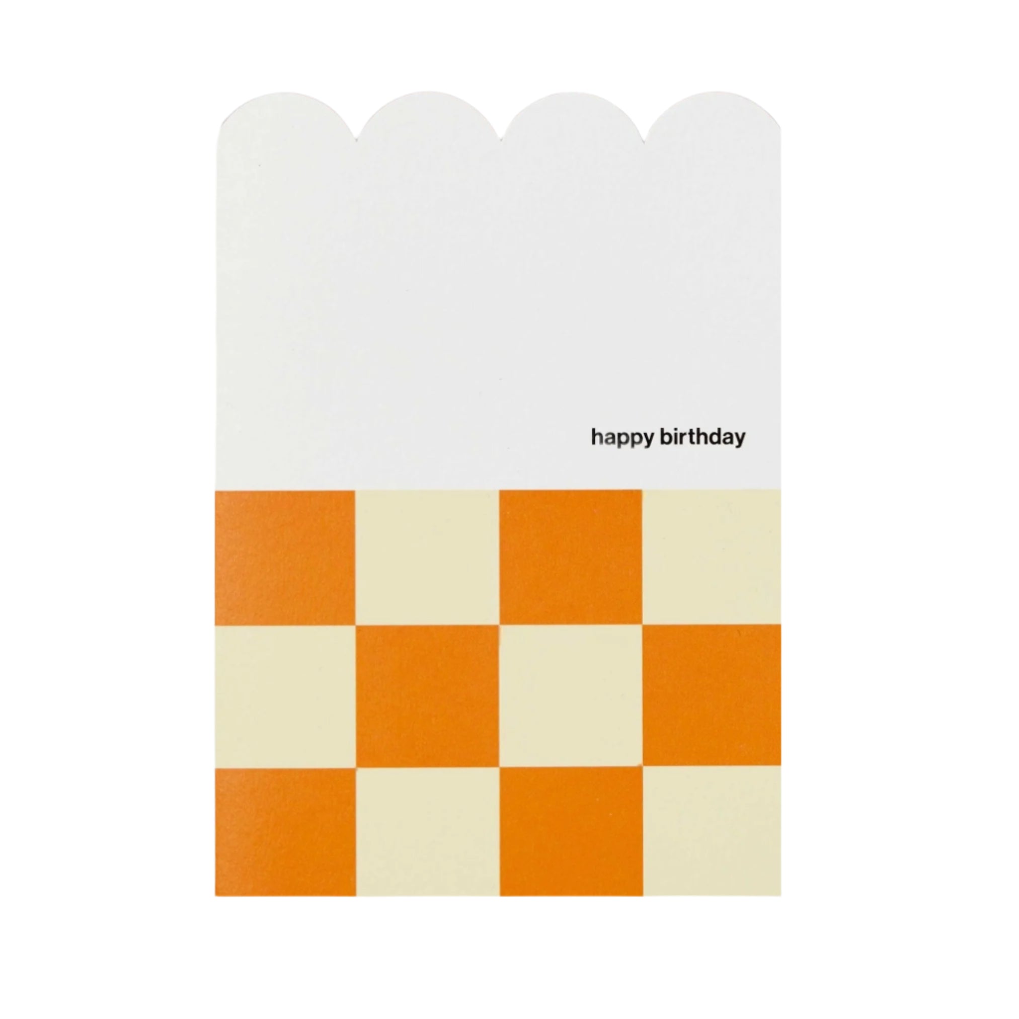 Checkerboard Design Birthday Card
