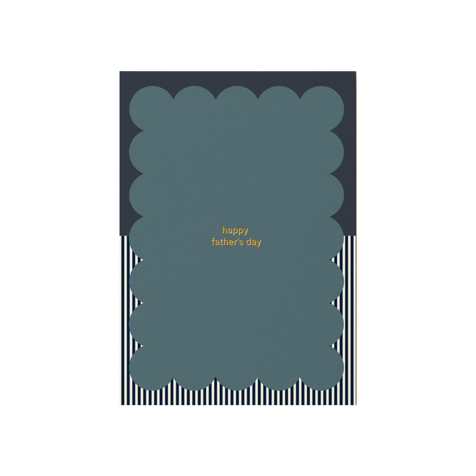 Happy father's Day greeting card with gold foil and stripes