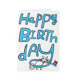 happy birthday cat card 