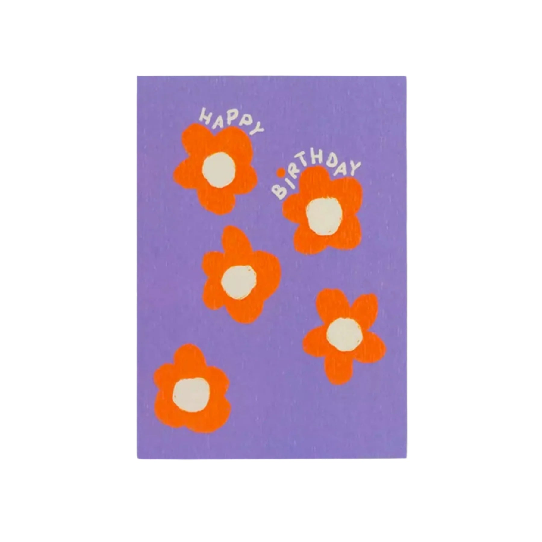 Happy birthday flower card