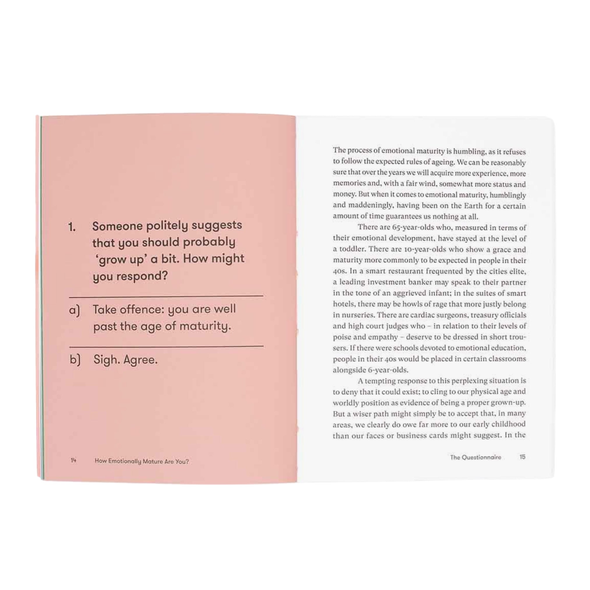 How Emotionally Mature are you book