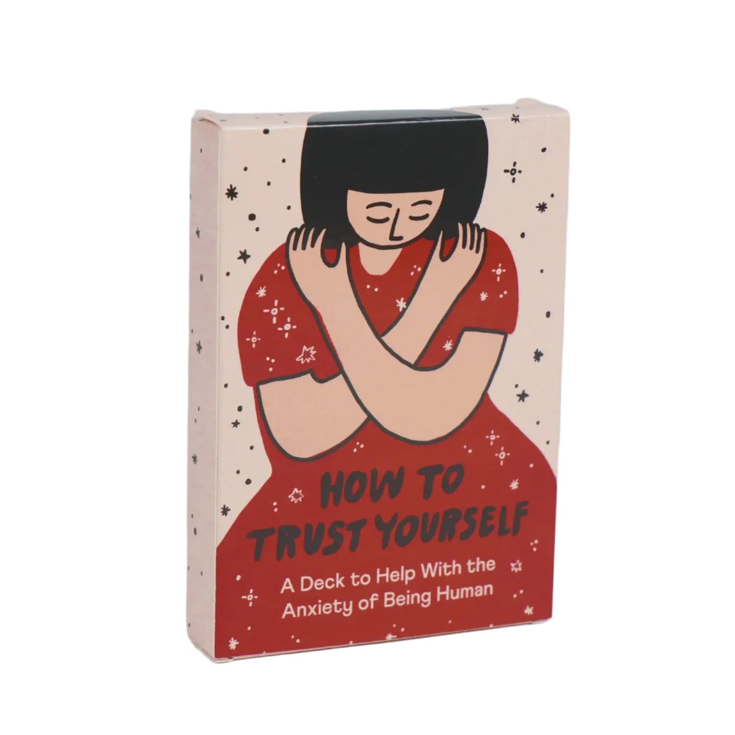 A self-help card deck to help with the Anxiety of Being Human. 