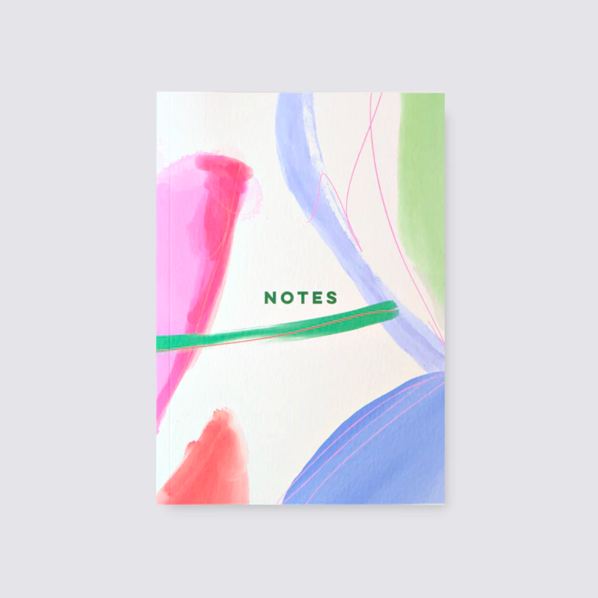A5 Notebook with Paint Print