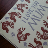 I love you mum card