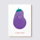 Cute I like you greetings card