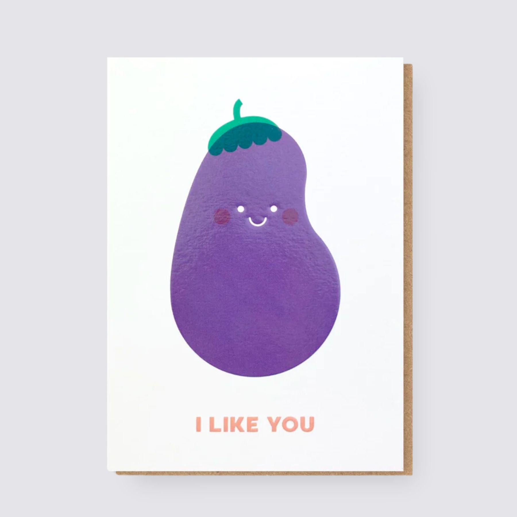 Cute I like you greetings card