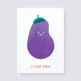 I Like You Aubergine Card