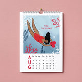 Illustrated Females Calendar 2025