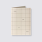 Ivory grid thank you card Katie leamon